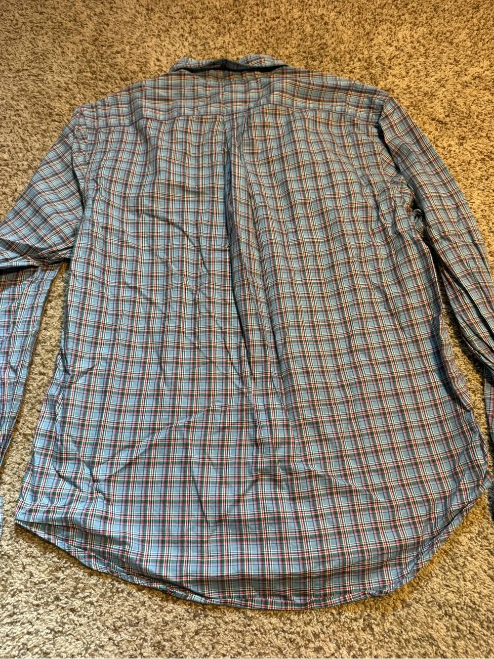 Polo by Ralph Lauren Blue Plaid Button-Down Slim Fit Shirt - XL